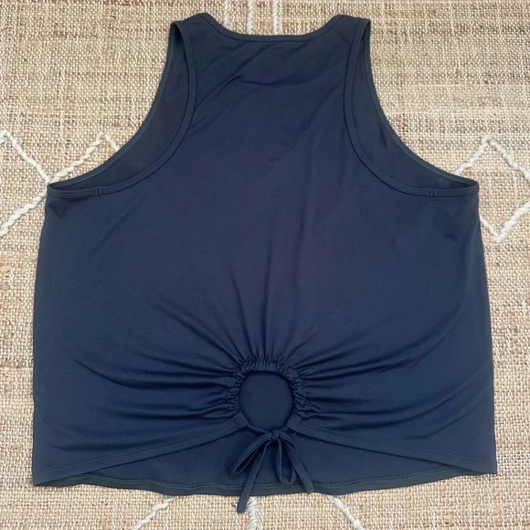 SPANX Booty Boost Leggings Keyhole Tank Dark Storm Souls Grip Socks Lagree M - Picture 3 of 4